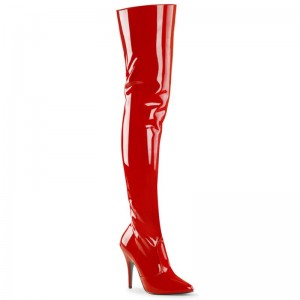 Pleaser Seduce-3010 Hoge Hakken Dames Rood | QJOXE-BE