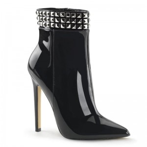 Pleaser Sexy-1006 Laarzen Dames Zwart | NQLYR-BE