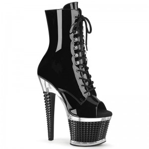 Pleaser Spectator-1021 Laarzen Dames Zwart | YGZVX-BE