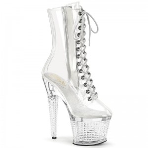 Pleaser Spectator-1040C Laarzen Dames Clear | OQEYB-BE