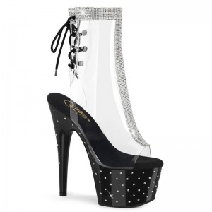 Pleaser Stardust-1018C-2RS Laarzen Dames Zwart | CJENY-BE