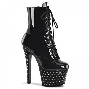 Pleaser Stardust-1020-7 Laarzen Dames Zwart | RLGNI-BE