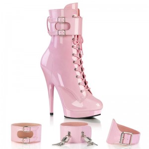 Pleaser Sultry-1023 Laarzen Dames Roze | RQCOP-BE