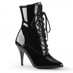 Pleaser Vanity-1020 Laarzen Dames Zwart | TUABE-BE