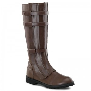 Pleaser Walker-130 Knie Laarzen Heren Bruin | EVGYA-BE