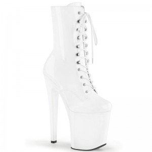 Pleaser Xtreme-1020 Laarzen Dames Wit | ZAXSJ-BE