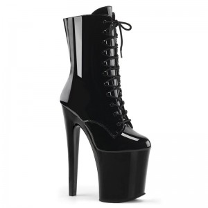 Pleaser Xtreme-1020 Laarzen Dames Zwart | XQWHG-BE