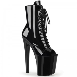 Pleaser Xtreme-1021 Laarzen Dames Zwart | THRXK-BE