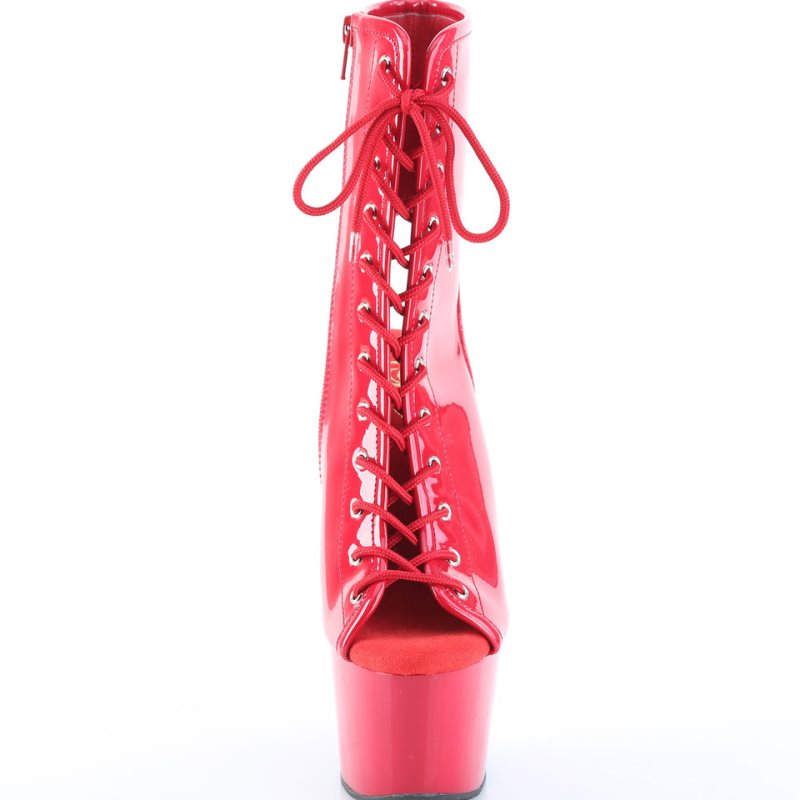 Pleaser Adore-1016 Laarzen Dames Rood | CTHUP-BE