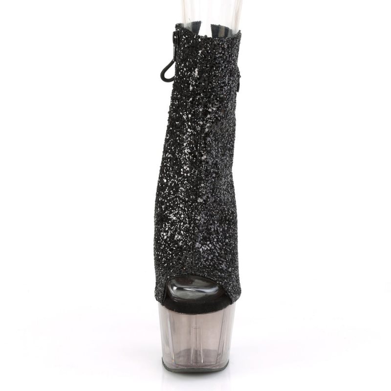 Pleaser Adore-1018GT Laarzen Dames Zwart Grijs | FGEBO-BE