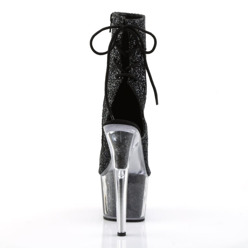 Pleaser Adore-1018G Laarzen Dames Zwart | OCRIW-BE