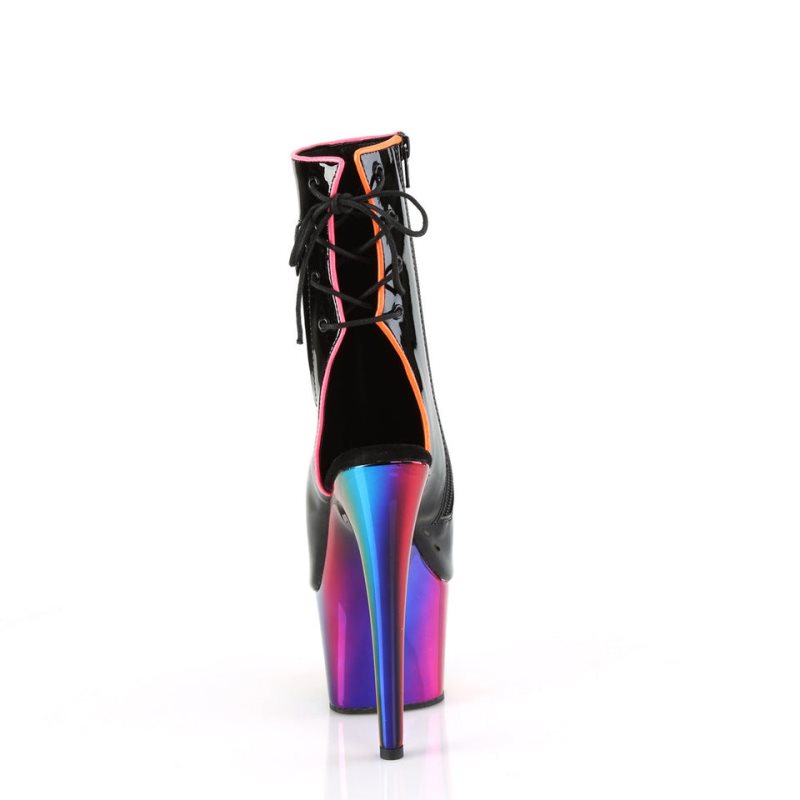 Pleaser Adore-1018RC-02 Laarzen Dames Zwart Gekleurd | UAGZH-BE