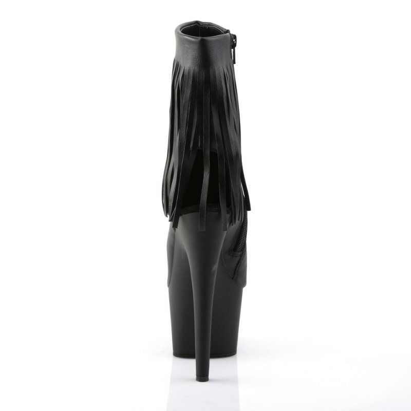 Pleaser Adore-1019 Vegan Leather Laarzen Dames Zwart | CITAO-BE