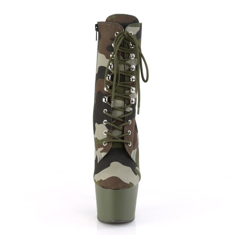 Pleaser Adore-1020CAMO Laarzen Dames Camo | GCQES-BE