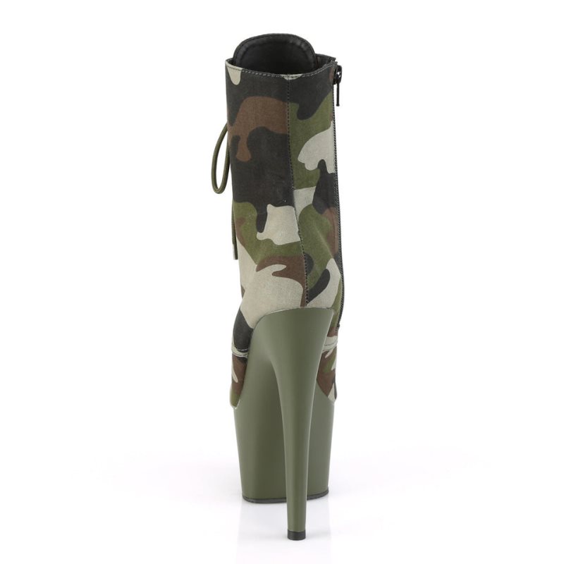 Pleaser Adore-1020CAMO Laarzen Dames Camo | GCQES-BE