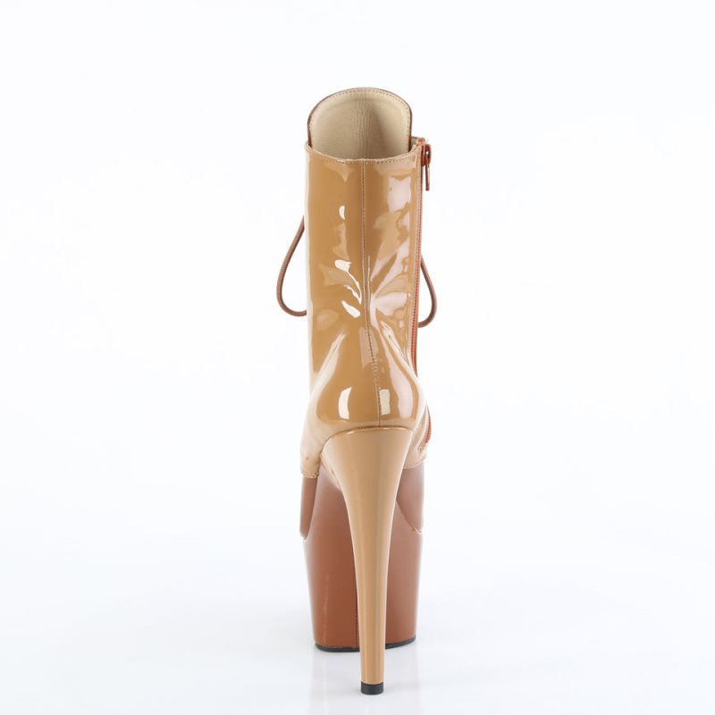 Pleaser Adore-1020DC Laarzen Dames Bruin | VRGFB-BE