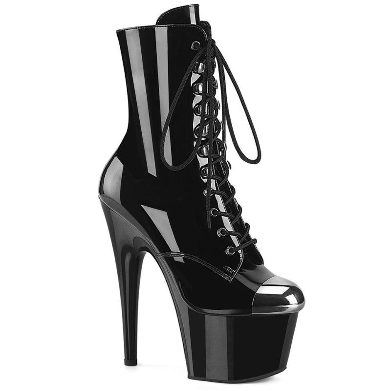 Pleaser Adore-1020ESC Laarzen Dames Zwart | XIJAB-BE