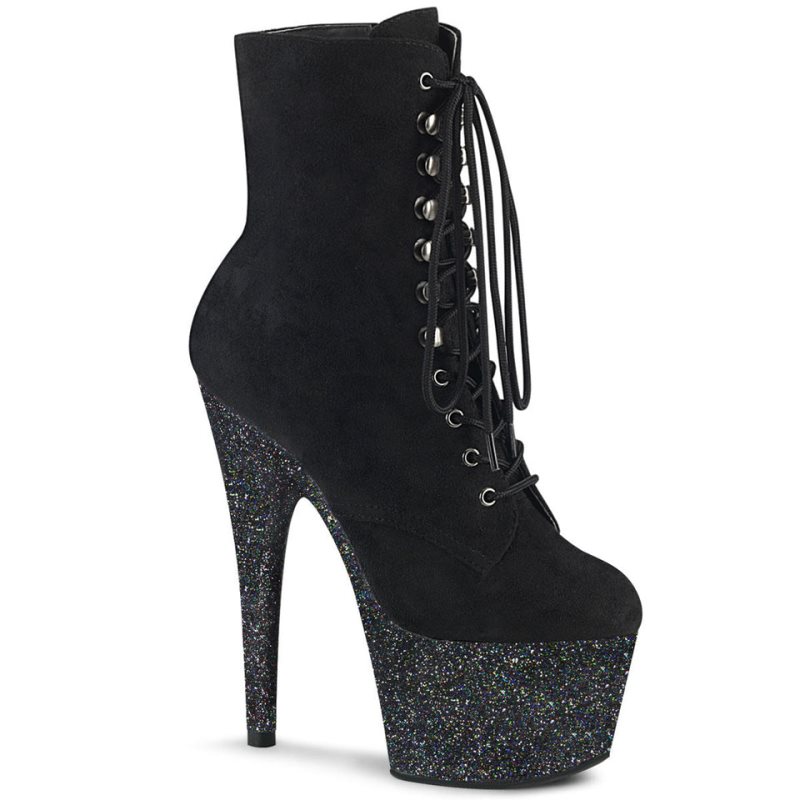 Pleaser Adore-1020FSMG Laarzen Dames Zwart | XOWPB-BE