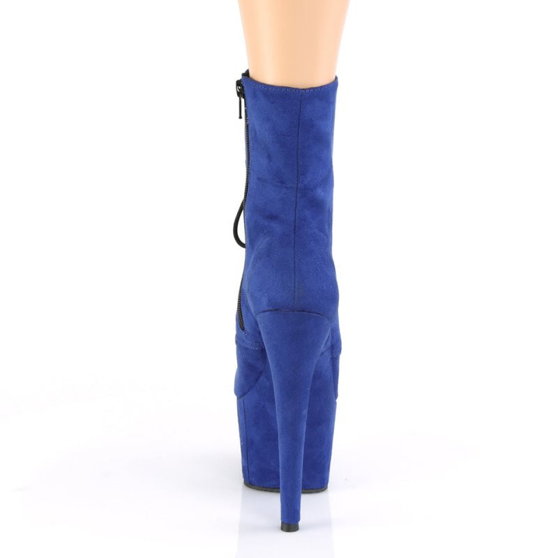 Pleaser Adore-1020FS Faux Suede Laarzen Dames Blauw | TMNCG-BE