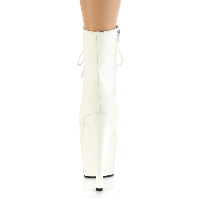 Pleaser Adore-1020GD Vegan Leather Laarzen Dames Wit | ZBSTW-BE