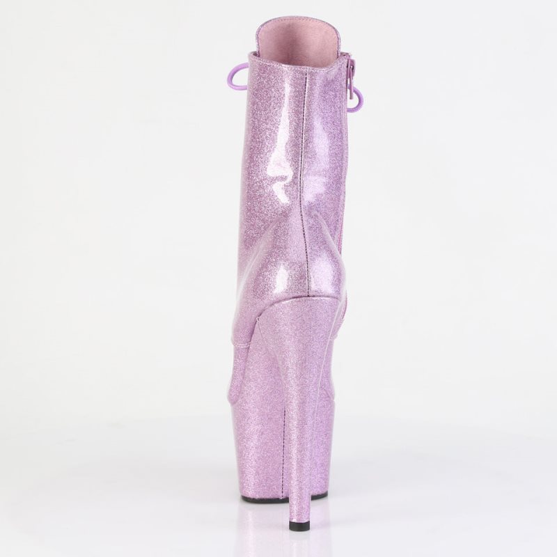 Pleaser Adore-1020GP Glitter Patent Laarzen Dames Paars | DQKRW-BE
