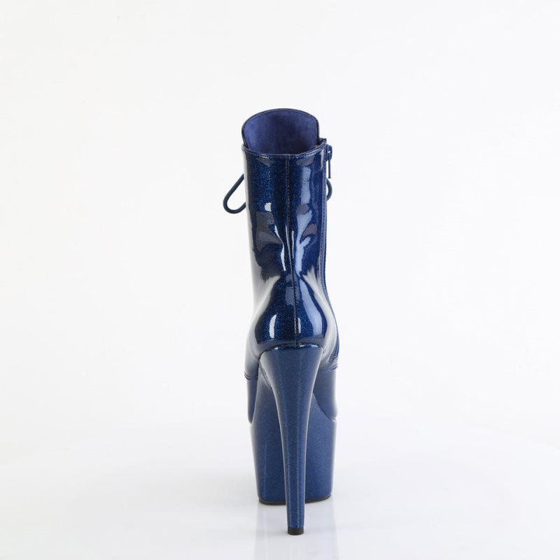 Pleaser Adore-1020GP Laarzen Dames Donkerblauw | YCDRV-BE