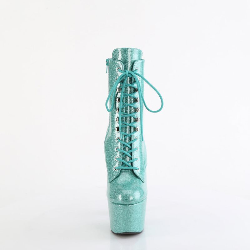 Pleaser Adore-1020GP Laarzen Dames Groen | LRBDV-BE