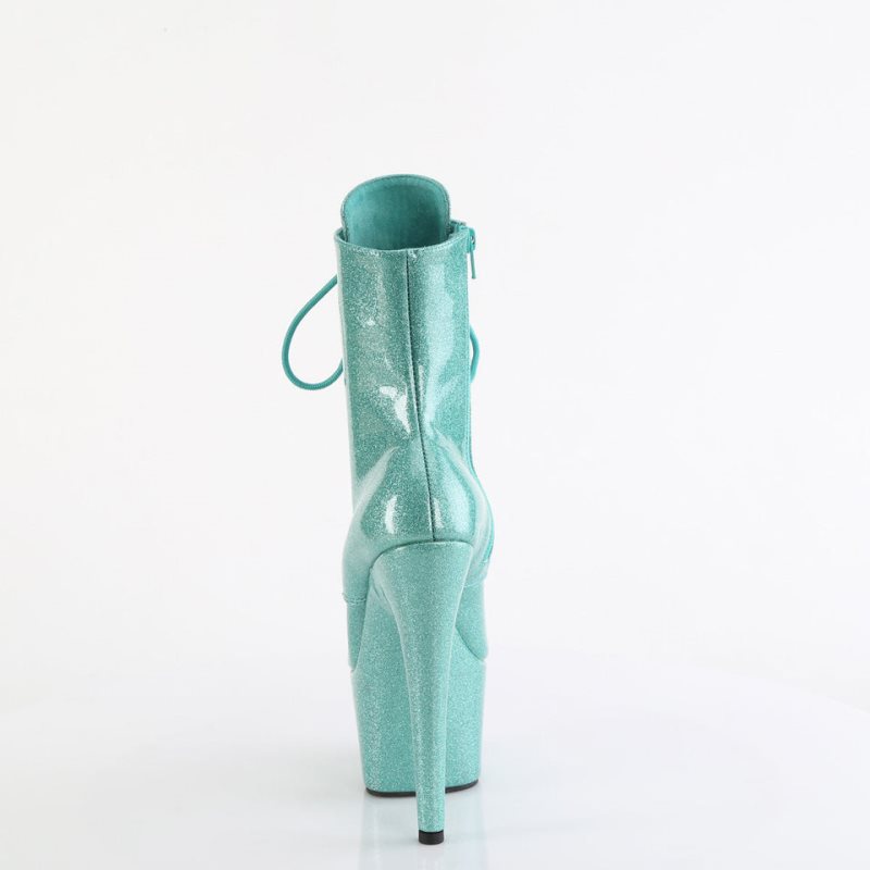 Pleaser Adore-1020GP Laarzen Dames Groen | LRBDV-BE