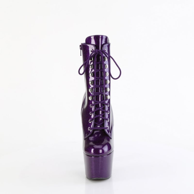 Pleaser Adore-1020GP Laarzen Dames Paars | GIKAE-BE