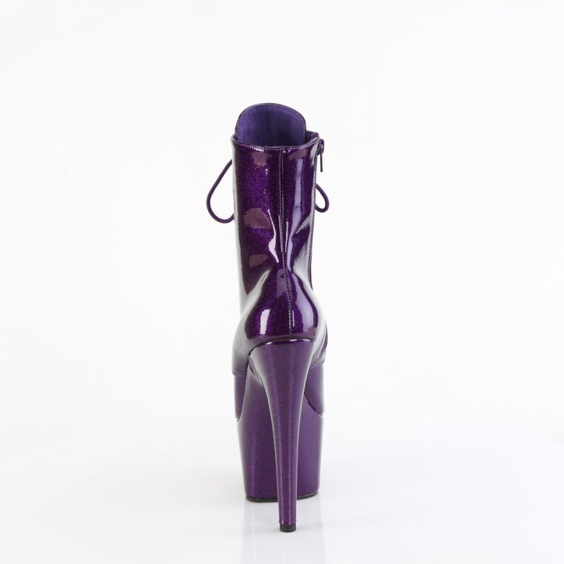 Pleaser Adore-1020GP Laarzen Dames Paars | GIKAE-BE