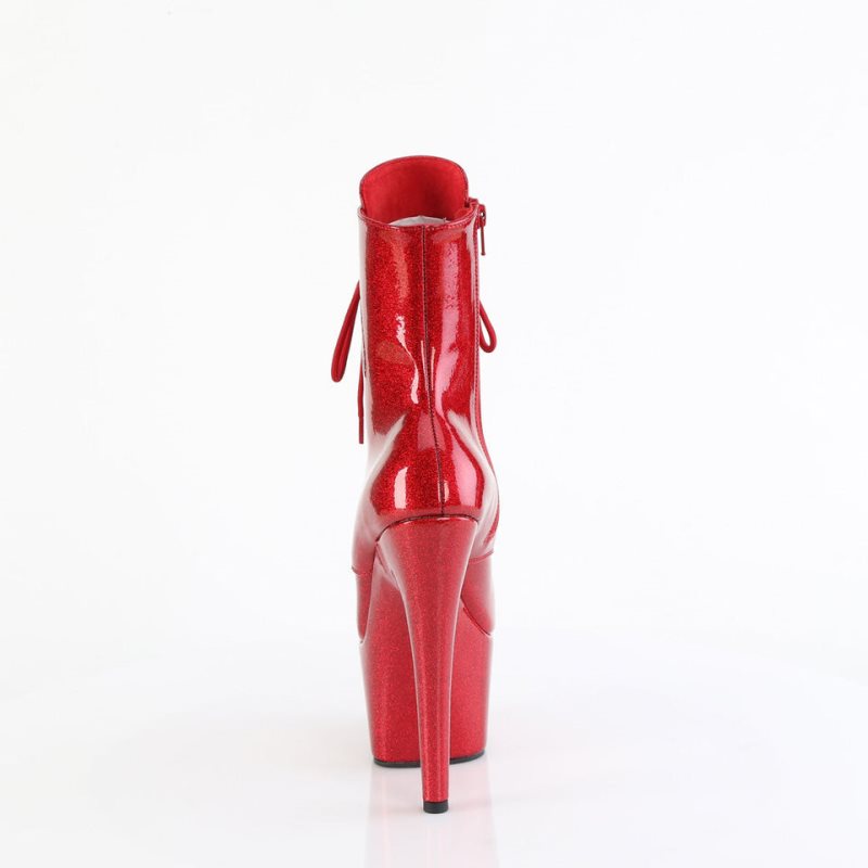 Pleaser Adore-1020GP Laarzen Dames Rood | QMXZB-BE