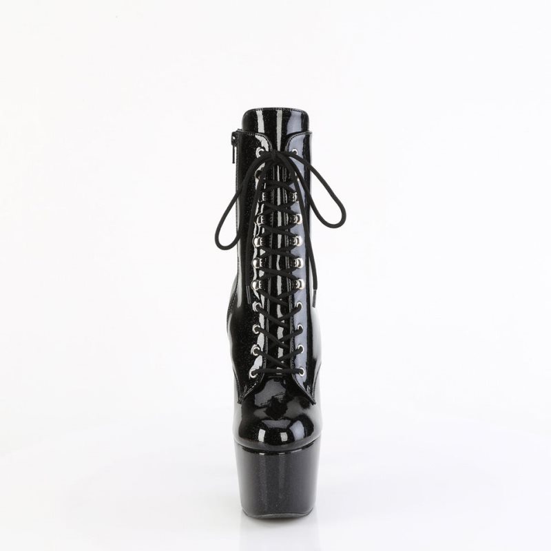 Pleaser Adore-1020GP Laarzen Dames Zwart | DNEJV-BE