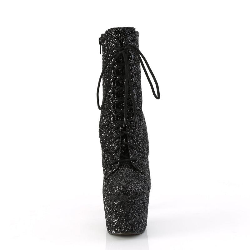 Pleaser Adore-1020GWR Laarzen Dames Zwart | SLJRK-BE