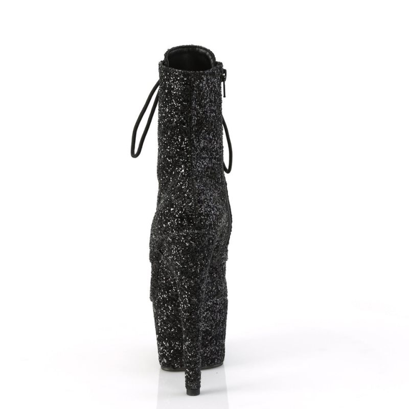 Pleaser Adore-1020GWR Laarzen Dames Zwart | SLJRK-BE