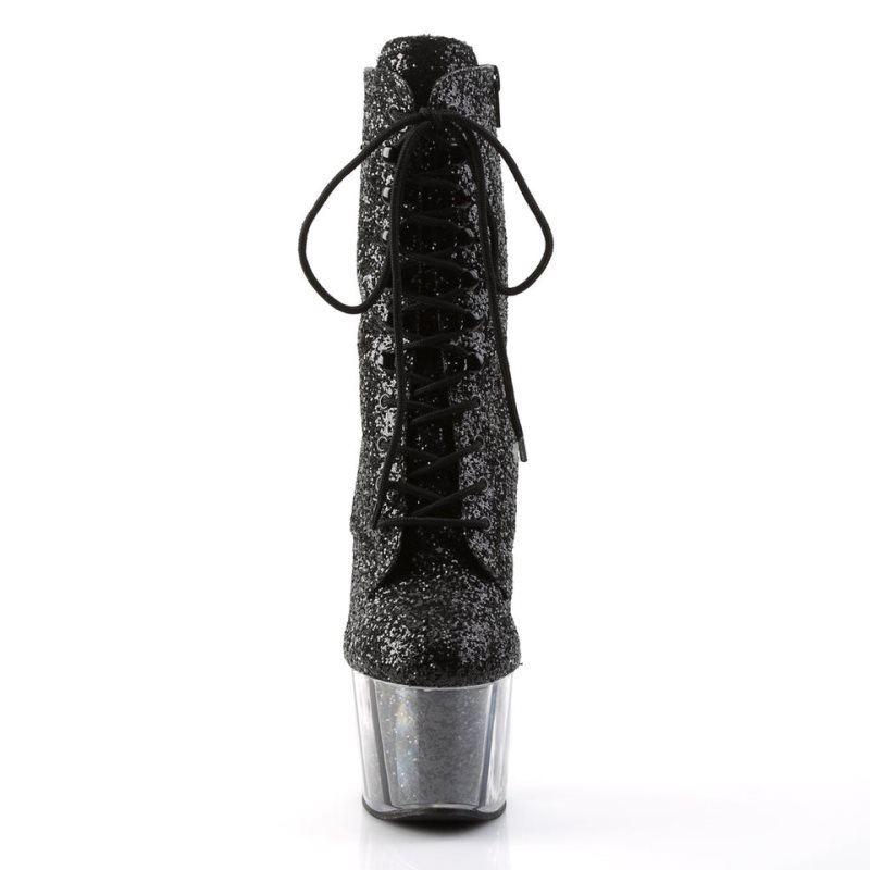 Pleaser Adore-1020G Laarzen Dames Zwart | FHNDL-BE