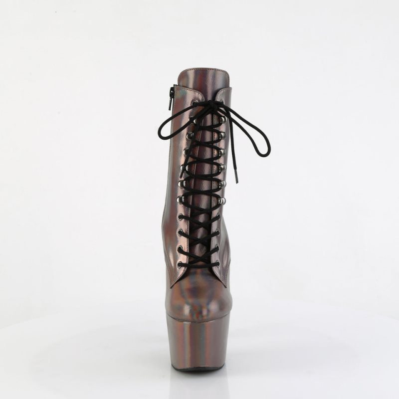 Pleaser Adore-1020HG Laarzen Dames Grijs | MIUTQ-BE