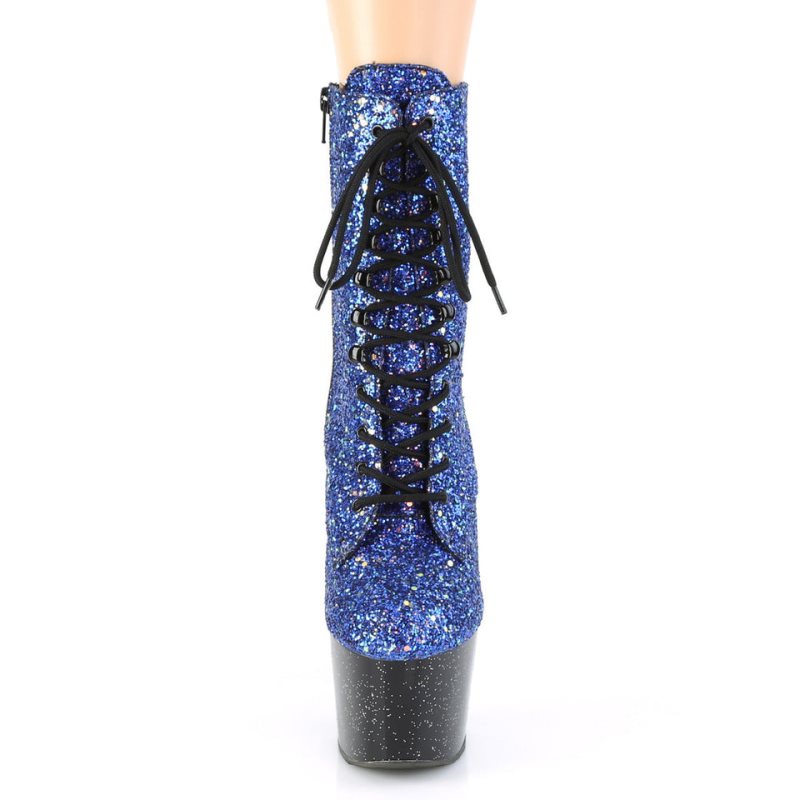 Pleaser Adore-1020MG Laarzen Dames Blauw Zwart | LKTPO-BE