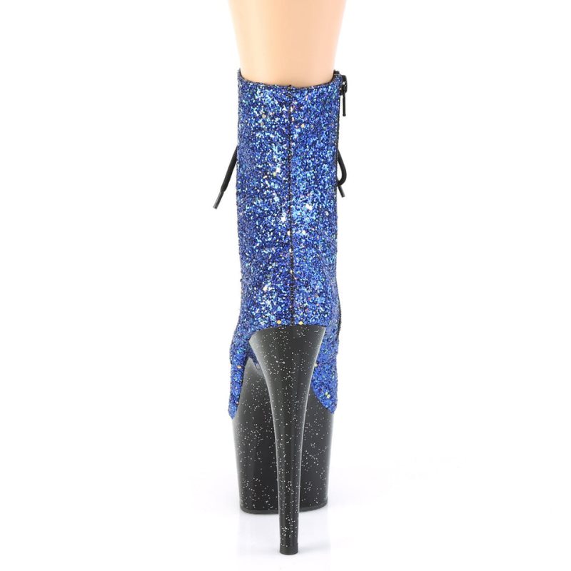 Pleaser Adore-1020MG Laarzen Dames Blauw Zwart | LKTPO-BE