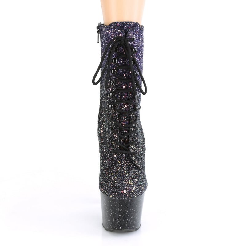 Pleaser Adore-1020OMBG Laarzen Dames Paars Zwart | DLZEV-BE
