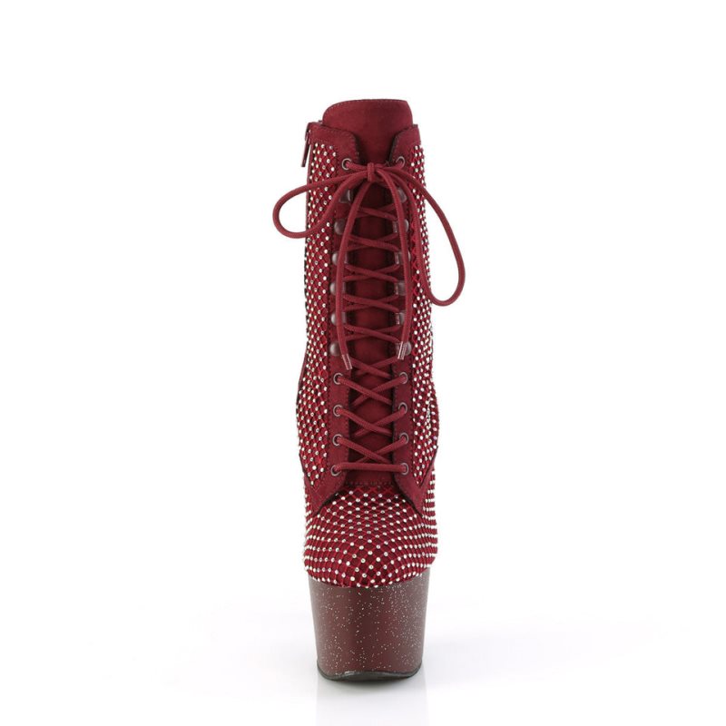 Pleaser Adore-1020RM Laarzen Dames Bordeaux | QZPXF-BE