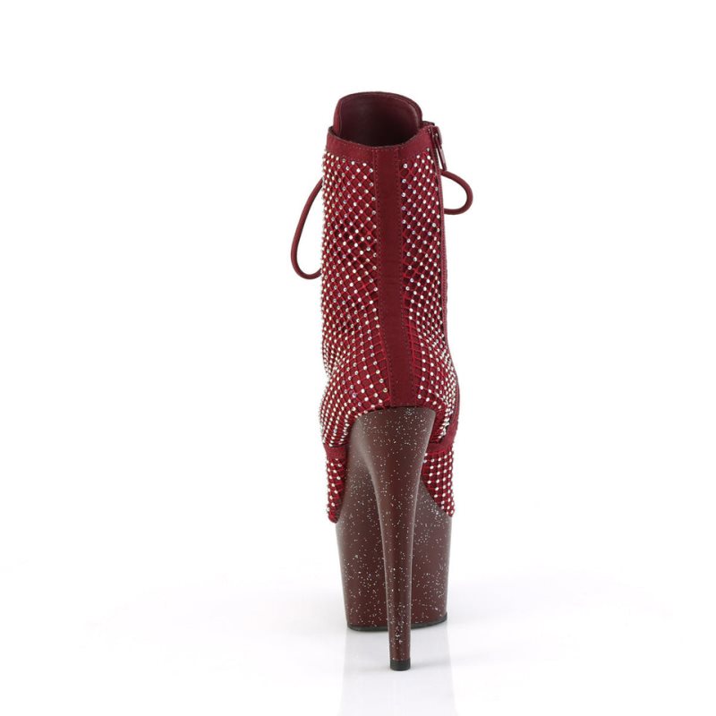 Pleaser Adore-1020RM Laarzen Dames Bordeaux | QZPXF-BE