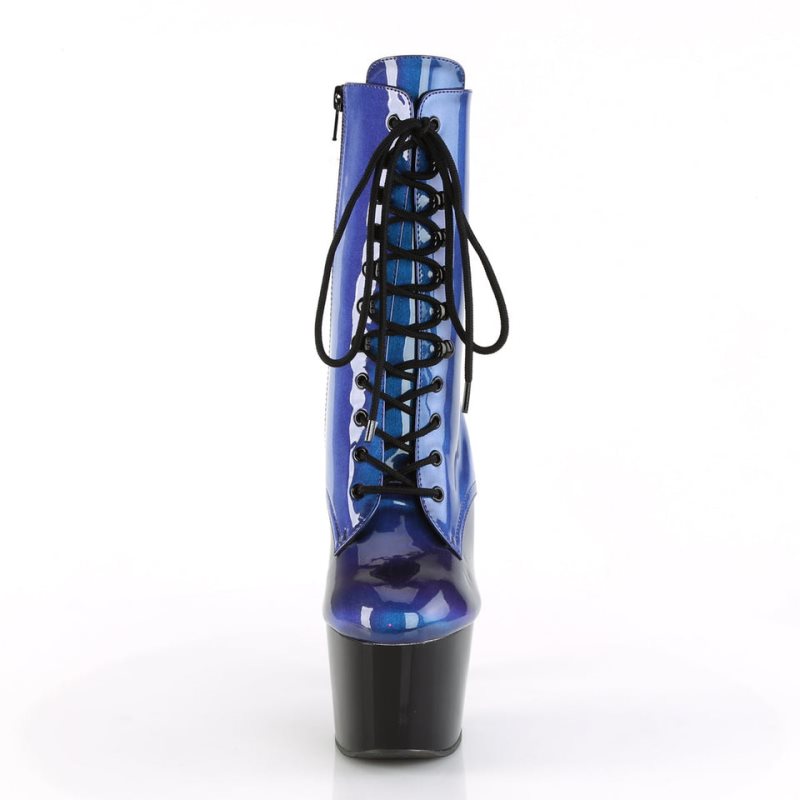 Pleaser Adore-1020SHG Laarzen Dames Blauw Paars | NAPEI-BE