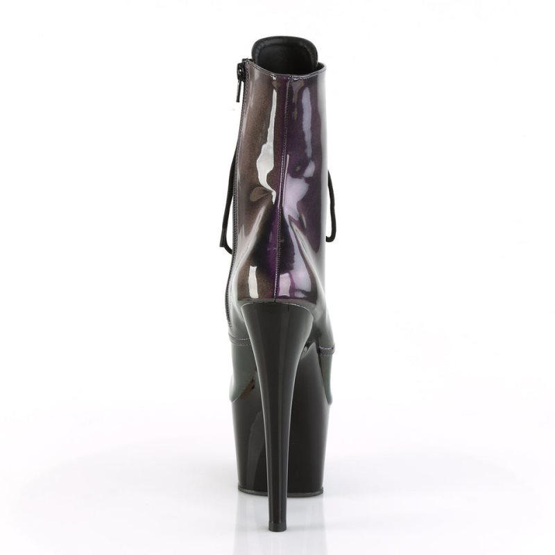 Pleaser Adore-1020SHG Laarzen Dames Paars Zwart | TSKOX-BE