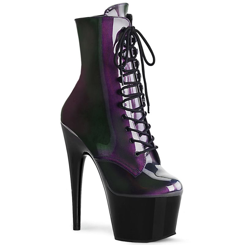 Pleaser Adore-1020SHG Laarzen Dames Paars Zwart | TSKOX-BE