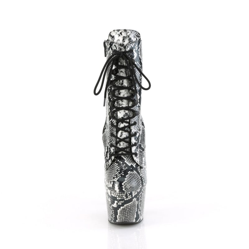 Pleaser Adore-1020SPWR Snake Laarzen Dames Zwart | IAVFW-BE