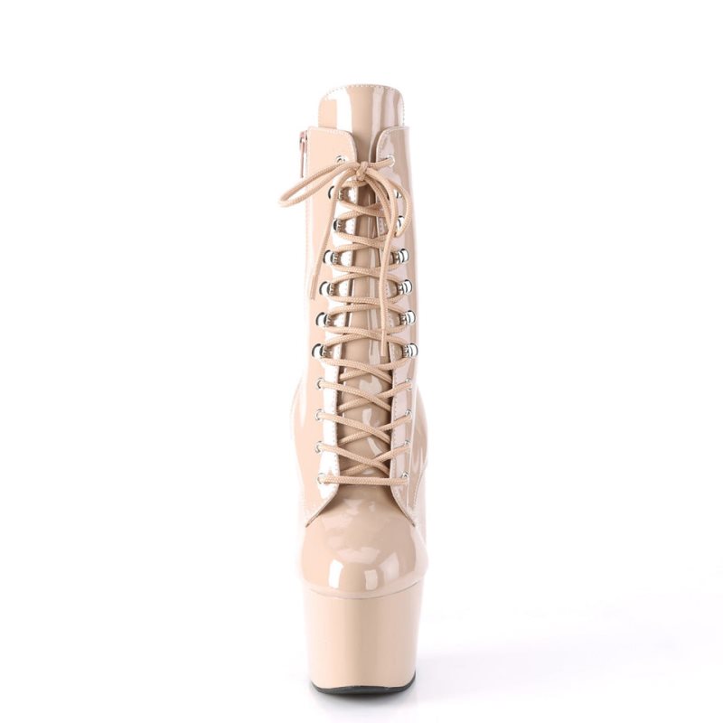 Pleaser Adore-1020 Laarzen Dames Beige | JTPHB-BE