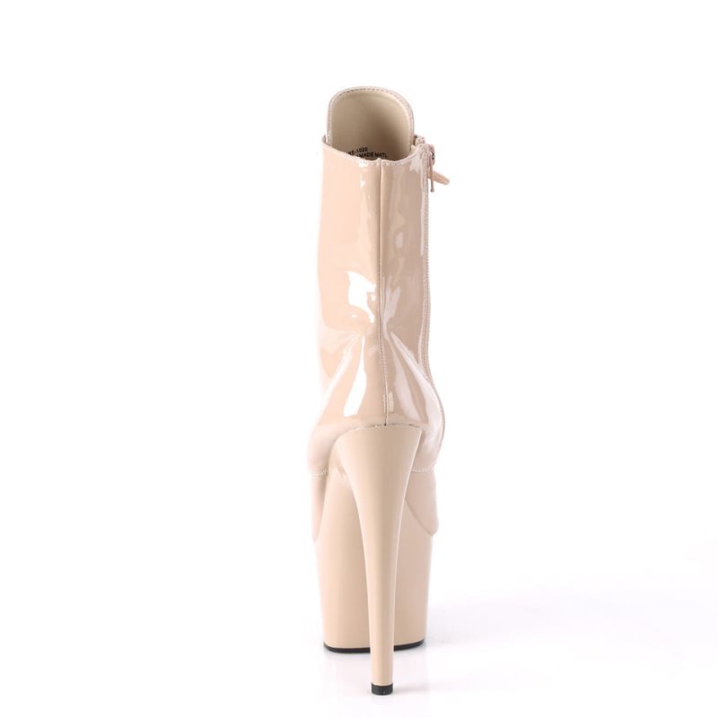 Pleaser Adore-1020 Laarzen Dames Beige | JTPHB-BE