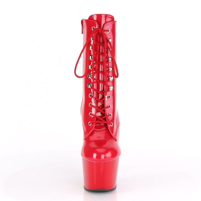Pleaser Adore-1020 Laarzen Dames Rood | NCGBU-BE