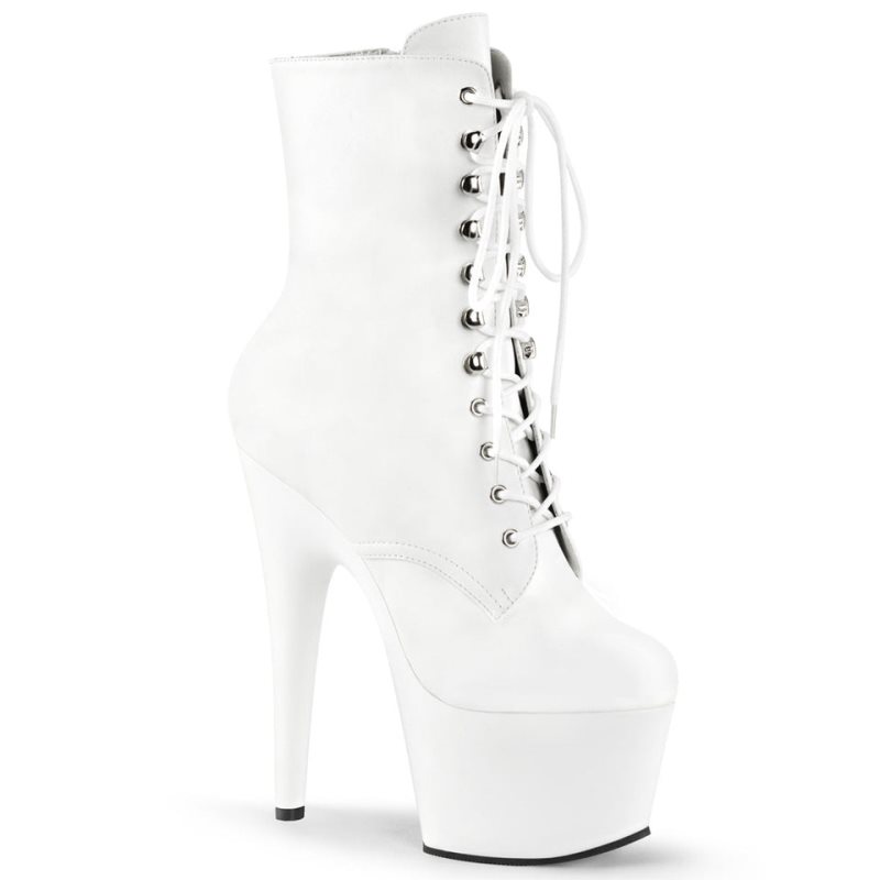 Pleaser Adore-1020 Laarzen Dames Wit | CRTMF-BE