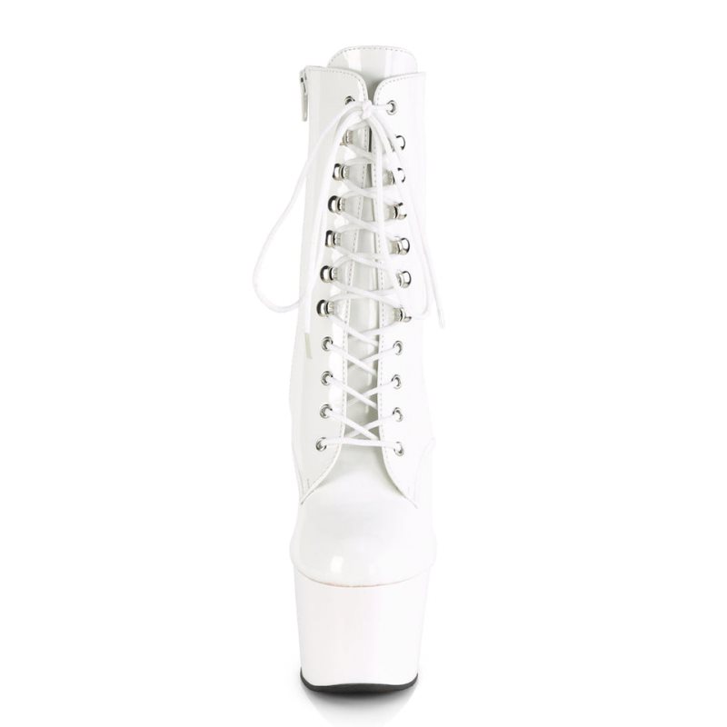 Pleaser Adore-1020 Laarzen Dames Wit | EBPVH-BE